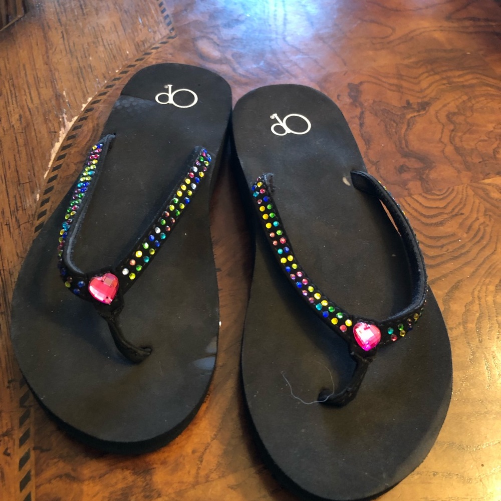 2 pair of ltl girl stylish flip flops